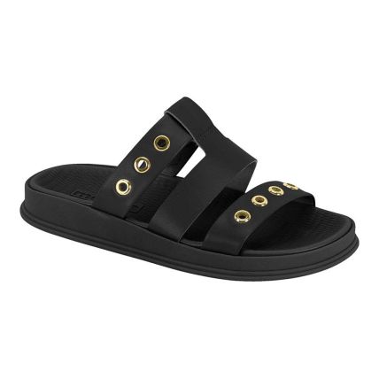 Sandália Feminina Moleca 5556.103.9569 - Preto (15745) - Atacado