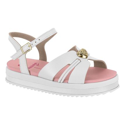 Sandália Feminina Molekinha 2305.1574.23876 - Branco - Atacado