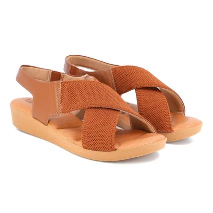 Sandália Feminina Usaflex Ag3918 -  (9 Pares) - Canela - Atacado