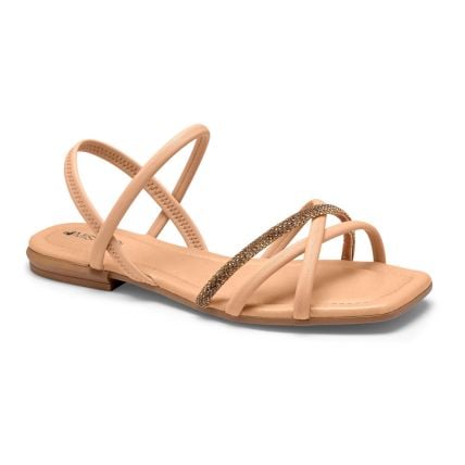 Sandália Feminino Mississipi Q9992-0002 - (9 Pares)  - Bisque/bronze - Atacado