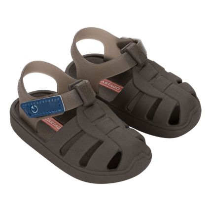 Sandália Baby Cartago Oslo 12118 - Marrom/marrom/laranja (Bo817) - Atacado