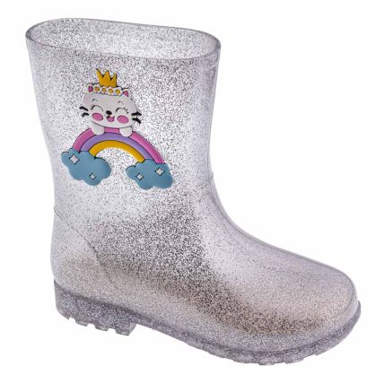 Sandália Infantil Charmosinha 2198 - (Frad) - Max Glitter Prata - Atacado