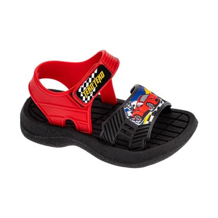 Sandália Infantil Frad 2121 - Vermelho/preto - Atacado