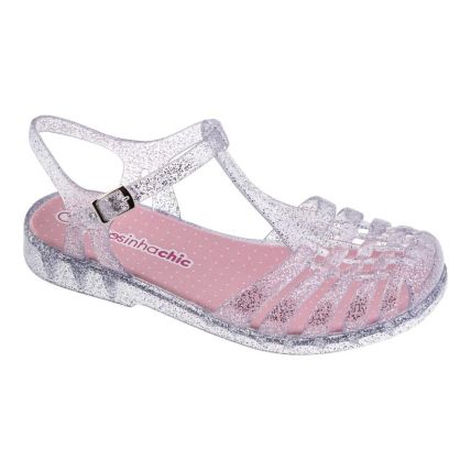 Sandália Infantil Frad 2205 - Max Glitter Prata - Atacado