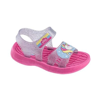 Sandália Infantil Frad 2054 - Max Glitter Prata - Atacado