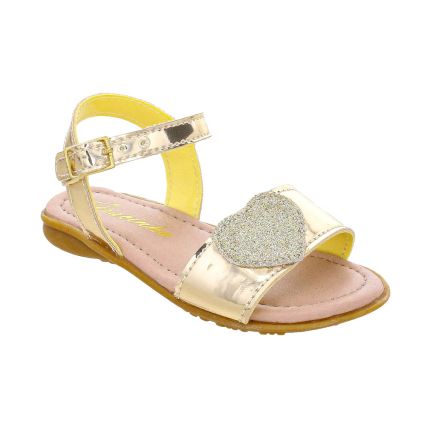 Sandália Infantil Gracinha 317 - Ouro Metalizado - Atacado