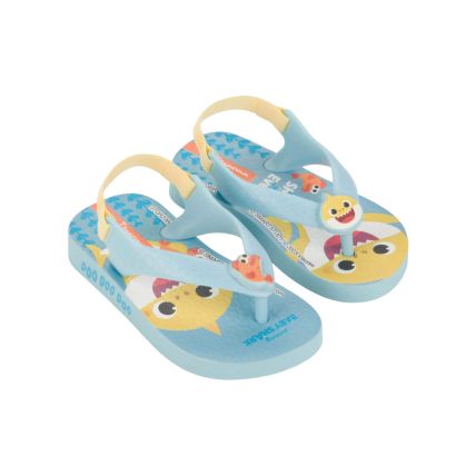 Sandália Infantil Ipanema Baby Shark Friends 27155  - Azul Claro/amarelo (Au518) - Atacado