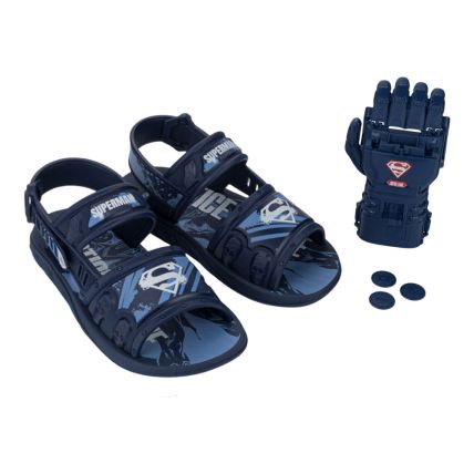 Sandália Infantil Liga Da Justiça Action Hero 23263 - Azul/azul (Bs584) - Atacado