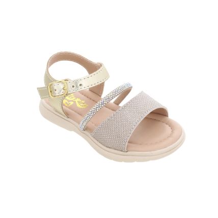 Sandália Infantil Lily Kids 10159.133  - Ouro Light - Atacado
