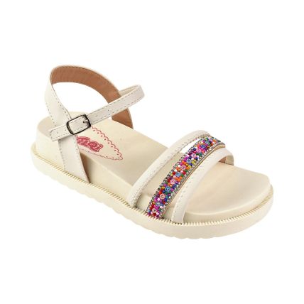 Sandália Infantil Nilqi 260.5.19  - Off White - Atacado