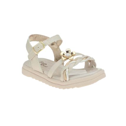 Sandália Infantil Stilo Rose 4701.69  - Off White - Atacado