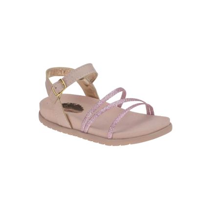 Sandália Infantil Stilo Rose 4700.77 - Branco/ouro - Atacado