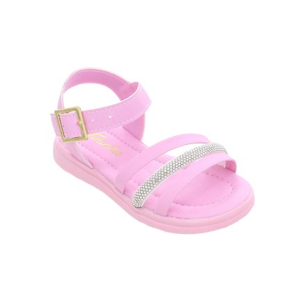 Sandália Infantil Tininha 08.077.023  - Rosa/rosa - Atacado