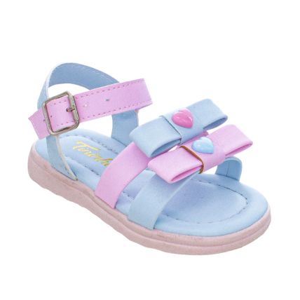 Sandália Infantil Tininha 08.088 - Rosa/azul - Atacado