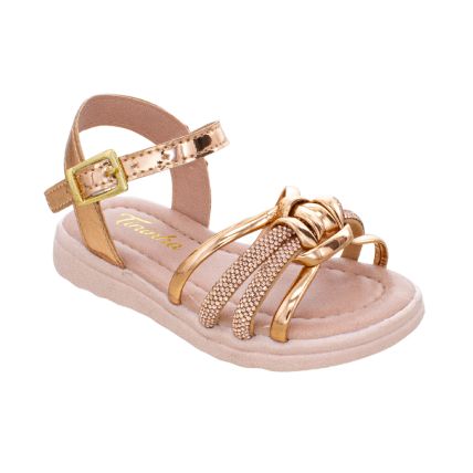 Sandália Infantil Tininha 08.089 - Bronze - Atacado