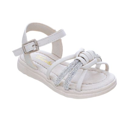 Sandália Infantil Tininha 08.089 - Off White - Atacado
