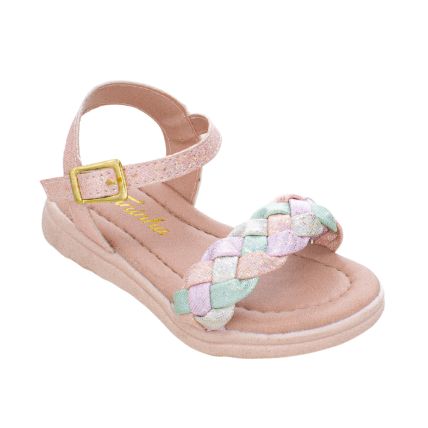 Sandália Infantil Tininha 08.092 - Rose/nude - Atacado