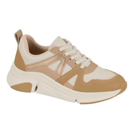 Sapato Feminino Modare 7401.102.29627 - Branco Off/tan/bege/dourado (102300) - Atacado