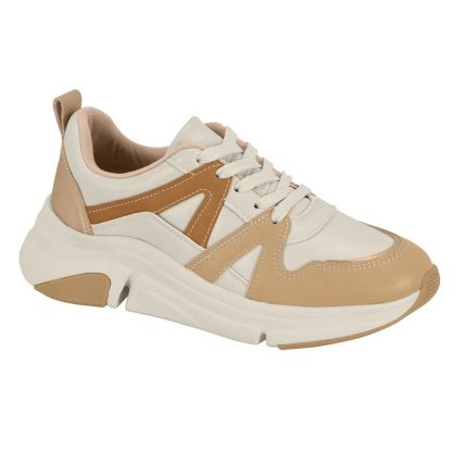 Sapato Feminino Modare 7401.102.29643 - Branco Off/tan/dourado/camel (102307) - Atacado