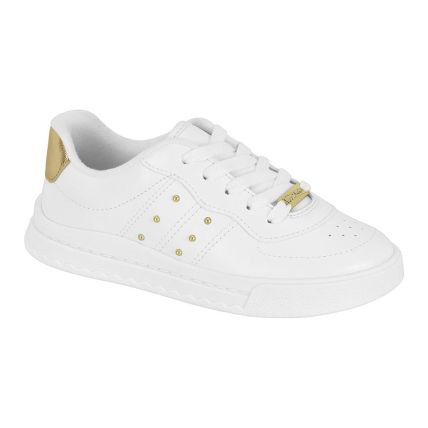 Sapato Infantil Molekinha 2575.108.18962 - Branco/dourado (17165) - Atacado