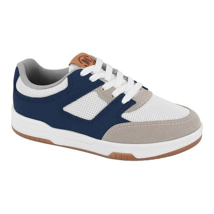 Sapato Infantil Molekinho 2852.117.30140 - Branco/marinho/cinza (75756) - Atacado