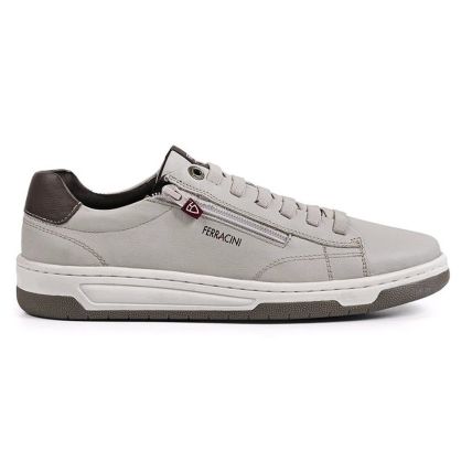Sapato Masculino Ferracini 8052-617c - (9 Pares) - Cinza Claro/tabaco - Atacado