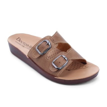 Chinelo Feminino Doctor Light Nb02 (Feet Life) - Caramelo - Atacado