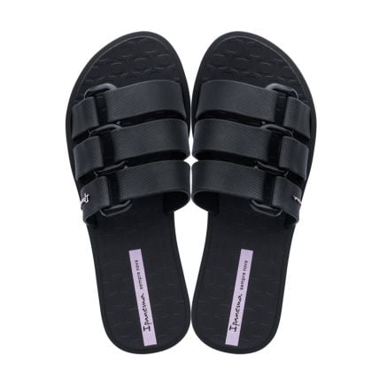 Chinelo Slide Feminino Ipanema Bold 26519 - Preto\preto - Atacado