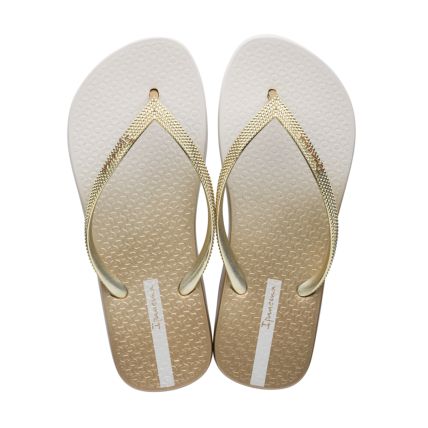 Chinelo Feminino Ipanema Blush 26580 - Bege/bege/metal - Atacado