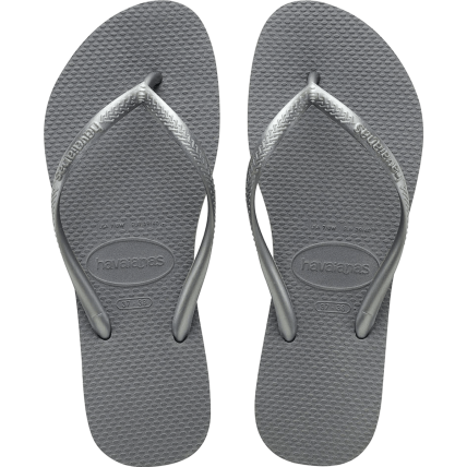 Chinelo Havaianas Slim  - 41/42 - Cinza Aço - Atacado
