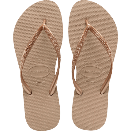 Chinelo Havaianas Slim  - 33/34 - Rose Gold - Atacado