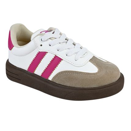 Tênis Infantil Nilqi 227.1.17 - Batuque/branco/pink - Atacado