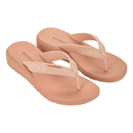 Tamanco Feminino Azaleia Lizi 19296 - Terroso Claro/bege (Bs197) - Atacado