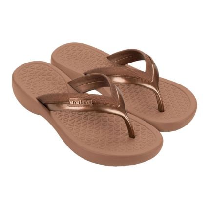 Tamanco Feminino Azaleia Mel 19147 - Metálico Marrom Make (Bk118) - Atacado