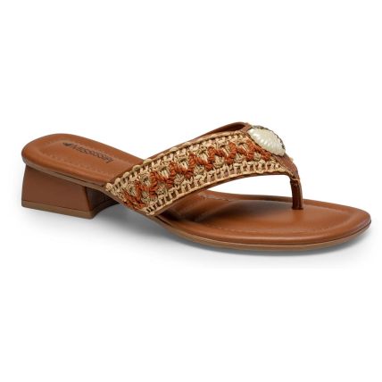Tamanco Feminino Mississipi J0532-0001 - (9 Pares) - Caramelo/caramelo - Atacado