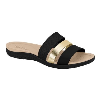 Tamanco Feminino Modare 7125.200.26380 - Preto/dourado (16579) - Atacado