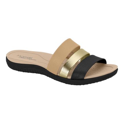 Tamanco Feminino Modare 7125.200.28153 - Tan/preto/dourado (97946) - Atacado
