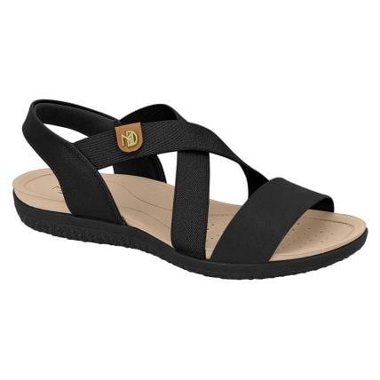 Sandália Feminina Modare 7125.249.26892 - Preto/camel (96782) - Atacado