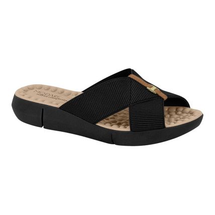 Tamanco Feminino Modare 7142.101.26405 - Preto/camel (61877) - Atacado