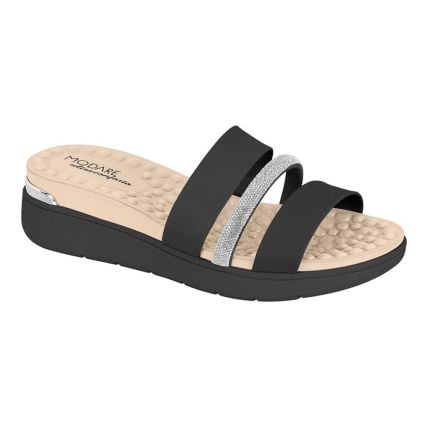 Tamanco Feminino Modare 7151.133.29189 - Preto/preto/cristal - Atacado