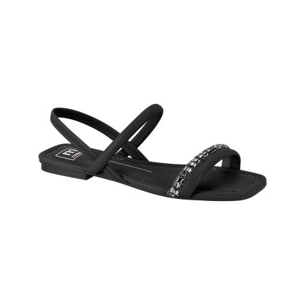 Tamanco Feminino Moleca 5462.111.26545  - Preto/preto/black Diamond/preto (93961) - Atacado