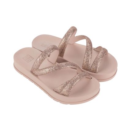 Tamanco Infantil Zaxy Glitter 19008 - Nude Claro (Ay547) - Atacado