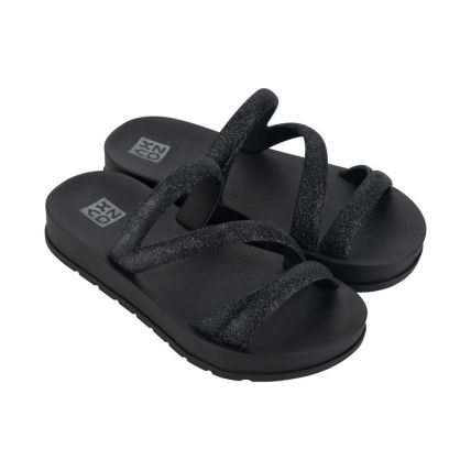 Tamanco Infantil Zaxy Glitter 19008 - Preto (Ay546) - Atacado