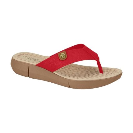 Tamanco Modere 7142.106.21793 - - Vermelho/camel - Atacado