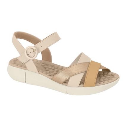 Sandália Feminina Modare 7142.124.28590 - Marinho/dourado/creme (99249) - Atacado