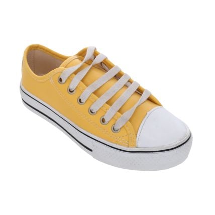 Tênis Vanessa Fashion 1017-b - Amarelo 34/39. - Amarelo - Atacado