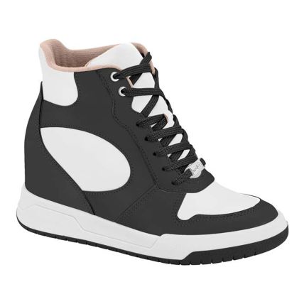 Tênis Feminino Moleca 5834.202.9569 - Branco/preto (21007) - Atacado