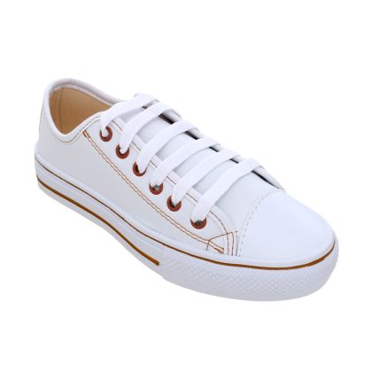 Tênis Feminino Vanessa Fashion 1017-b - Branco/caramelo - Atacado