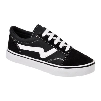 Tênis Feminino Vanessa Fashion 1030-b  - Preto/branco - Atacado