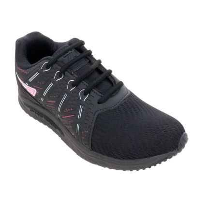 Tênis Feminino Zeus 98rx-a - Preto/preto/pink - Atacado